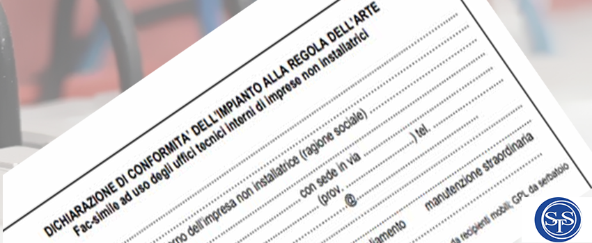 DI.CO. Dichiarazione di Conformità: impianto elettrico 